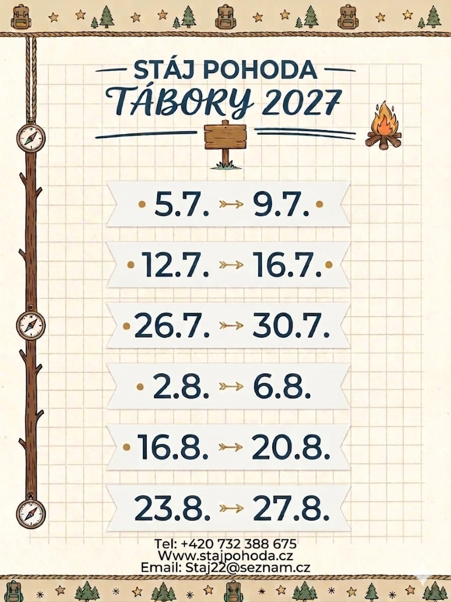 Tábory termíny 2027